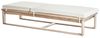 Gartenliege mit Auflage 2er Set AZZANELLO Akazienholz Cremeweiß Bild 5