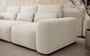 Selsey 'Carnos' Ecksofa mit Schlaffunktion, Lendenkissen, Chenille, Creme, links Bild 5
