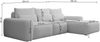 Selsey 'Carnos' Ecksofa mit Schlaffunktion, Lendenkissen, Chenille, Creme, links Bild 3