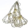 MARELIDA LED-Lichterkette LED Deko Lichterkette DIAMANT 10 kleine beleuchtete Rubine 1,6m silber, 10-flammig Bild 2