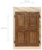 Biscottini Rollladen aus Holz 56,5 x 6,5 x 110,5 cm – Antiker Rollladen aus massivem Teakholz Bild 2