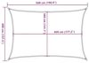 vidaXL Sonnensegel 160 g/m² Rechteckig Blau 4x5 m HDPE 311518 Bild 3