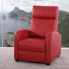 Fernsehsessel Relaxsessel Liege Sessel Denver, Kunstleder ~ rot Bild 2