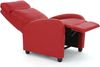 Fernsehsessel Relaxsessel Liege Sessel Denver, Kunstleder ~ rot Bild 5
