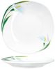MamboCat Frühstücksteller 6x White Calla Kuchenteller Porzellan 6 Personen florale Teller Bild 3
