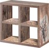 SCHILDMEYER Korbregal Würfel Fächer Raumteiler Bücherregal Pisa 31 x 30,8 x 17,6 cm eiche Bild 3