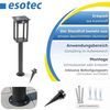 esotec LED Gartenleuchte Solar PIR Standleuchte Termoli H=65cm 3 Modi 36 LEDs 3000K IP44 102757, Bewegungssensor, 3 unterschiedliche Betriebsmodi, Bewegungssensor, automatisches Einschalten bei Dämmerung, LED fest integriert, warmweiß Bild 5