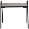 DRW Set mit 3 Beistelltischen aus Holz und Metall, 38 x 48 x 41 cm, Schwarz und Eiche, 38 x 48 x 41 cm Bild 4