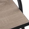 DRW Set mit 3 Beistelltischen aus Holz und Metall, 38 x 48 x 41 cm, Schwarz und Eiche, 38 x 48 x 41 cm Bild 3