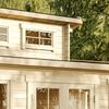 Alpholz Gartenhaus Lausitz mit Anbau Gartenhaus aus Holz Holzhaus mit 40 mm Wandstärke Blockbohlenhaus mit Montagematerial Bild 5