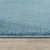 Paco Home Waschbarer Teppich Wohnzimmer Schlafzimmer Kurzflor rutschfest Flauschig Weich Moderne Einfarbige Muster, Grösse:140x200 cm, Farbe:Türkis Bild 2