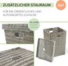 Kobolo Wäschekorb Wäschebehälter Wäschesammler mit Deckel - grau Bild 4