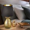 Tischleuchte, Keramik, gold, schwarz, Vintage, H 35cm Bild 2