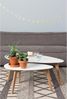 WHITE LABEL LIVING Couchtisch Set Drop Oval Weiß (2er-Set) Bild 2