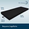 Beautissu Campix Klappmatratze, 80x195 cm,Schwarz Bild 2