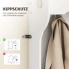 HOMCOM Garderobenständer mit Regal, Haken, Schuhfächern, (Kleidungsständer, 1 St, Garderobe), für Eingangsbereich, Schlafzimmer, Weiß Bild 5