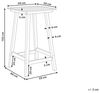 Garten Bartisch ADIRONDACK 60 cm 59 cm Kunststoff Dunkelgrau Bild 3