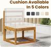 vidaXL Outdoor Ecksofa Massivholz Akazie Natur 83 x 83 x 73 cm 900567 Bild 4