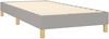 vidaXL Boxspringbett mit Matratze Hellgrau 80x200 cm Stoff 3140649 Bild 4