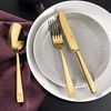 Sambonet Flat Edelstahl / PVD Gold Besteckset 24-tlg. Vollheft / Monoblock Bild 4