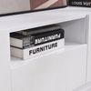 Merax Lowboard mit 1 Schublade, 4 Klappen und 1 offenen Fach, TV Lowboard, TV Schrank, TV -Kommode, Fernsehtisch, 170 x 37 x 42 cm Bild 5