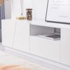 Merax Lowboard mit 1 Schublade, 4 Klappen und 1 offenen Fach, TV Lowboard, TV Schrank, TV -Kommode, Fernsehtisch, 170 x 37 x 42 cm Bild 4