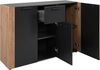 Finori Cento 01B Kommode, anthrazit / Dekor Artisan Oak | Maße: B x H x T ca. 125,5 x 85 x 34,5 cm Bild 3