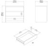Dmora - Kommode Lilou, Mehrzweckkommode, Schlafzimmerkommode, Schrank mit Schubladen, 77x50 h68 cm, Weiß Bild 2