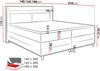 Boxspringbett Amarante LED, Blauer LED-Beleuchtung, Schwarz, 180x200 cm Bild 3