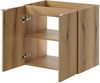 Waschtisch Skelbolu mit Türen 60x72x40 cm Eicheoptik [en. casa] Bild 5