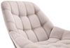 Vente-unique - LUOSTO Sessel SamtStoff Beige - B 79 cm x H 83 cm x L 87 cm Bild 5