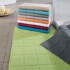 Ross Uni-Zwirn Frottier Badematte Karofond|60x100 cm| anthrazit Bild 3