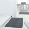 Ross Uni-Zwirn Frottier Badematte Karofond|60x100 cm| anthrazit Bild 2