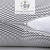 Alreya 2er-Set Renforcé Kissenbezug 40x40 cm - 100% Baumwolle mit YKK Reißverschluss, Superweicher Kopfkissenbezug 40x40, Kissenhülle, Graue Diamanten, nur Kissenbezug Bild 3