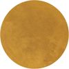 Paco Home Waschbarer Teppich Wohnzimmer Schlafzimmer Kurzflor rutschfest Flauschig Weich Moderne Einfarbige Muster, Grösse:120 cm Rund, Farbe:Gelb Bild 5