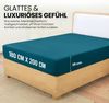 Utopia Bedding - Spannbettlaken 180x200 cm - Denim Blau - Gebürstete Polyester-Mikrofaser Spannbetttuch - 35 cm Tiefe Tasche Bild 2