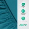 Utopia Bedding - Spannbettlaken 180x200 cm - Denim Blau - Gebürstete Polyester-Mikrofaser Spannbetttuch - 35 cm Tiefe Tasche Bild 3