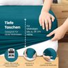 Utopia Bedding - Spannbettlaken 180x200 cm - Denim Blau - Gebürstete Polyester-Mikrofaser Spannbetttuch - 35 cm Tiefe Tasche Bild 5