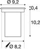 SLV No. 233520 DASAR LED HV Bodeneinbauleuchte rund Edelstahl 316 6W 3000K 230V IP67 Bild 4