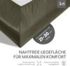 Mako-Satin Spannbettlaken dark olive 160x200cm Höhe 21-30cm Bild 3