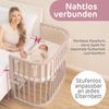babybay Maxi Comfort Plus Beistellbett, beige lackiert, extra belüftet Bild 2