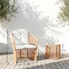 Outsunny Sitzgruppe Rattan-Bistro-Set, (Set, 3-tlg, 1 Tisch, 2 Sessel), Rattan-Bistro-Set mit Kissen Bild 3