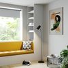 Lindby Stehlampe Karoli, Metall, Schwarz IP20, 1 x 15 W LED Bild 3