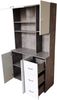 HTI-Living Hochschrank Küchenschrank Beton/Weiß Blanca (Stück, 1-St, 1 Schrank) Küchenbuffet Bild 2