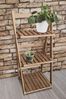 sesua Pflanzentreppe Pflanztreppe Holz klappbar 3 Ebenen 99,5 cm Blumentreppe Blumenleiter (1 St) Bild 3