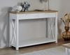 Jahnke Chalet Console SK Konsole, Engineered Wood, Montana Eiche Nb./Weiss, One Size Bild 2