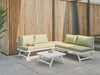 Beliani 'COCCORINO' Garten Ecksofa mit Tisch, 5-Sitzer, Metall grün Bild 2