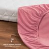 Laleni 2er Set Frottee Spannbettlaken 38x77 cm - Oeko-TEX Zertifiziertes Stubenwagen Bezug Set, Faltenfreie Spannbetttücher für Kinderbett, Babybett und Moses Körbchen, Coral - Rot Bild 5