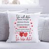 GRAVURZEILE Zierkissen mit Spruch - Ich will dich Heute Morgen nächste Woche - Für Paare -, starke Farben ohne verblassen, Maschinenwäsche geeignet - mit Füllung Bild 2