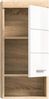 Wandhängeschrank >Lambada< in sonoma eiche hell/weiß - 37x79x24cm (BxHxT) Bild 5